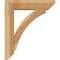 Ekena Millwork Thorton Slat Rough Sawn Bracket w/ Offset Brace, Western Red Cedar, 6"W x 22"D x 26"H BKT0604X22X26THR06RWR - alternate 4